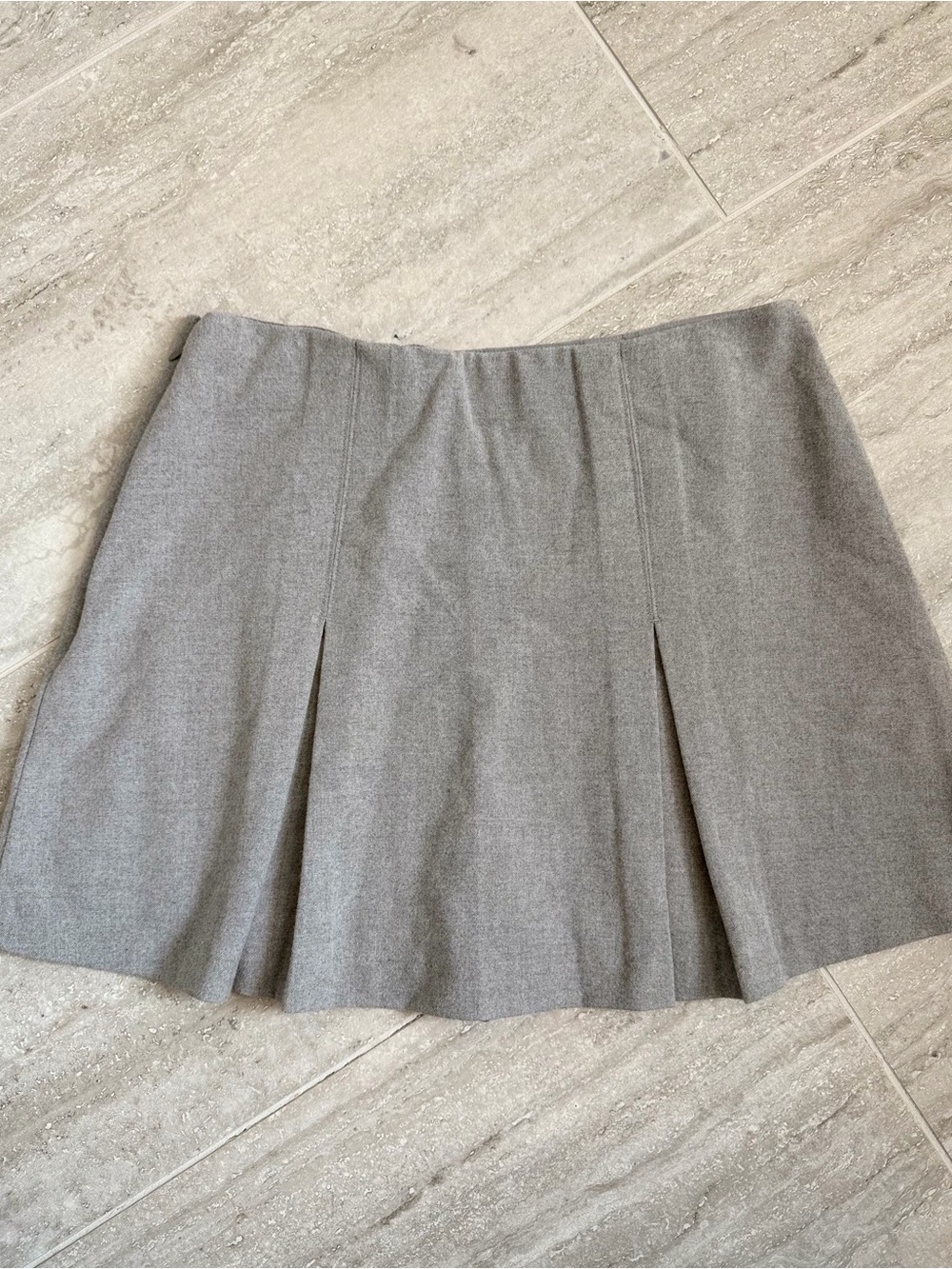 Abercrombie & Fitch Gray Pleated Mini Skort Built In Shorts Women’s M Blokecore - Picture 6 of 11